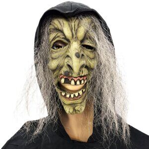 Green Witch Halloween Mask Cinema Secrets VTG Y2K  NWT